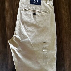 Gap Skinny Leg Stretch Mid Rise Pants 28x30 Khaki Men's (School Uniform Style)